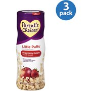 Parent's Choice Little Puffs Strawberry Apple Baby Food, 1.48 oz (Pack of 3)