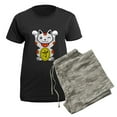 thumbnail image 5 of CafePress - Lucky Cat Pajamas - Women's Short Sleeve Print T-Shirt and Pants Dark Cotton Pajama Set, 5 of 7