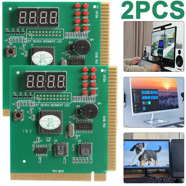 Analizador PC Kuymtek Con Pantalla LCD 4 Dígitos Tarjeta Diagnóstico Probador Poste Placa Base 2 Uds