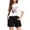 Butterfly, variant on Arshiner Girls Summer Outfits 2 Piece Set Drop Shoulder Hooded Top and Elastic Waist Shorts Loose Fit