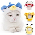 thumbnail image 1 of Walbest Costume Hat Cosplay Cap Cat Dog Hats Plush Cute Hat for Pet Kitten Puppy Birthday April Fools' Day Christmas Halloween Party Favor for Small and Medium Pet, 1 of 7