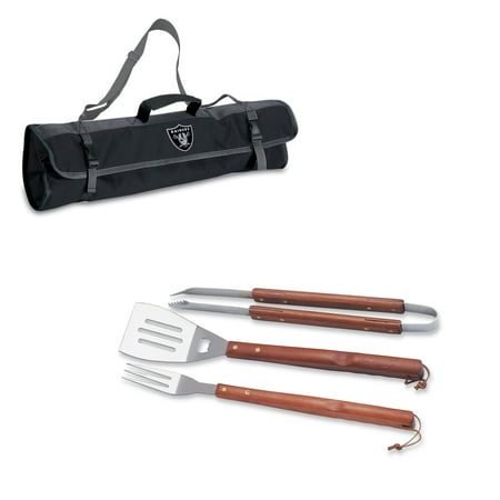 Picnic Time 3-Piece BBQ Tote With Printed NFL Football Team Logo