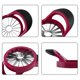 thumbnail image 4 of RV 1 cortador de manzanas, [tamaño grande] 16 rebanadas, separador de manzanas y peras con base, cortador de manzanas de extremo a extremo [actualizado], separador de frutas y verduras de acero inoxidable Rojo Verde, 4 of 5