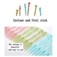 thumbnail image 7 of 50pcs Fruit Fork Disposable Plastic Fork Two Tooth Fork Dessert Cake Fork, Household Essentials, 7 of 7