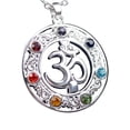 thumbnail image 3 of lionlar Pendentif Multicolore en Alliage et Strass avec Symbole Aum, 3 of 7