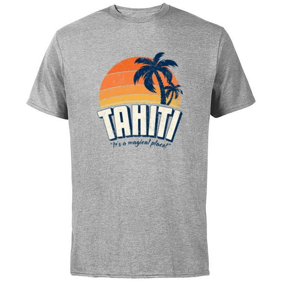 Marvel Agents of S.H.I.E.L.D Tahiti - Short Sleeve Cotton T-Shirt for Adults- Customized-Athletic Heather
