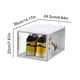 thumbnail image 2 of De Plástico Transparente Para Almacenamiento De Zapatos, Medidas De 36X24,5X20Cm, Juego De Cubos Apilables Para Ahorrar Espacio, Cajas Para Tacones Altos, Gorras, Botas Kearding HA043908-01, 2 of 6