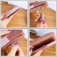 thumbnail image 4 of 1 billetera corta con cremallera para mujer con borlas, billetera plegable simple y multifuncional azul, 4 of 5