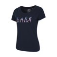 thumbnail image 2 of Mountain Warehouse - Camiseta Lake District Impreso de Orgánica para Mujer (Marino), 2 of 5