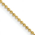 thumbnail image 1 of Chaîne de Collier Perlée en Or Jaune 14k 20 Pouces 1,2 mm Pendentif Breloque Boule Perlée, 1 of 9