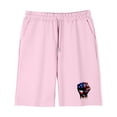 thumbnail image 5 of Kids Pink 4th of July T-Shirt and Shorts Set, Unisex Patriotic American Flag Graphic Cotton Crew Neck Summer 2 Piece Outfit for Boys Girls,Size 7 T, 5 of 9