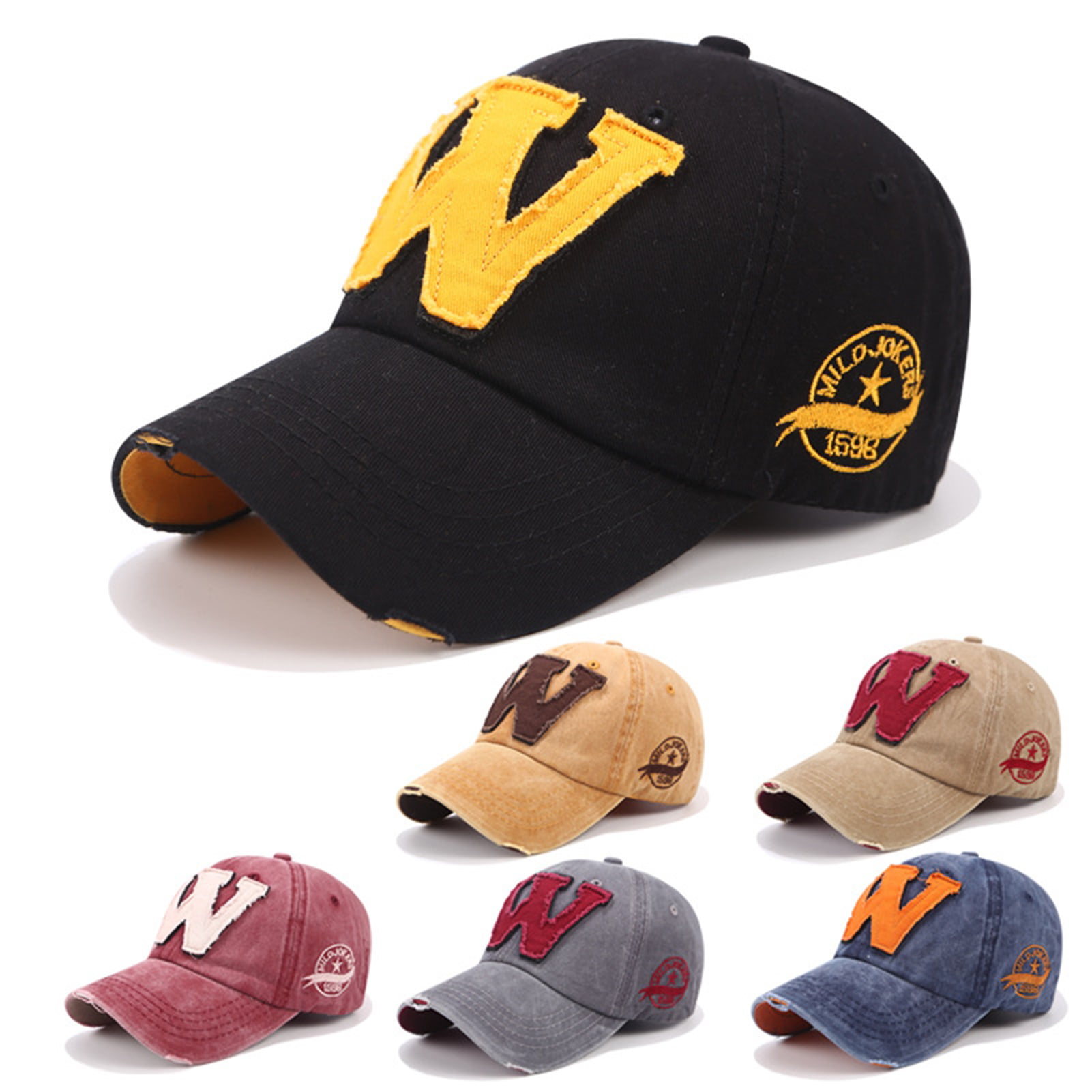 Appliquéd cotton-twill baseball cap