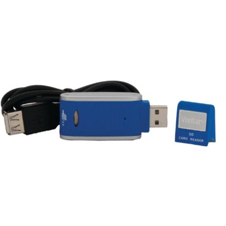 UPC 803983019270 product image for Vivitar SDHC Card Reader - Blue (VIV-RW-3000-BLU) | upcitemdb.com