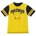 thumbnail image 2 of Pokemon Pikachu Raglan Rash Guard and Swim Trunks UPF 50+ Outfit Set Little Kid to Big Kid, 2 of 5
