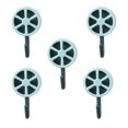 thumbnail image 3 of facefd 1/2/3/5 Dido 5pcs Storage Hooks Lemon Shape Wall Hangers Waterproof Sticky for Kitchen Bathroom Blue 1 Pc, 3 of 6