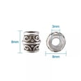 thumbnail image 2 of U8MO 20pcs Tibetan Silver Barrel Metal Beads Nickel Free Loose Spacers Findings 8mm, 2 of 8