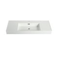 thumbnail image 5 of Bathroom Vanity Resin 48 Inch Basin - White Gel-coated, Mesmerizing, 48.27 In. D X 18.12 W 4.73 H 48" Wear-, Depth, Width, Height, 5 of 5