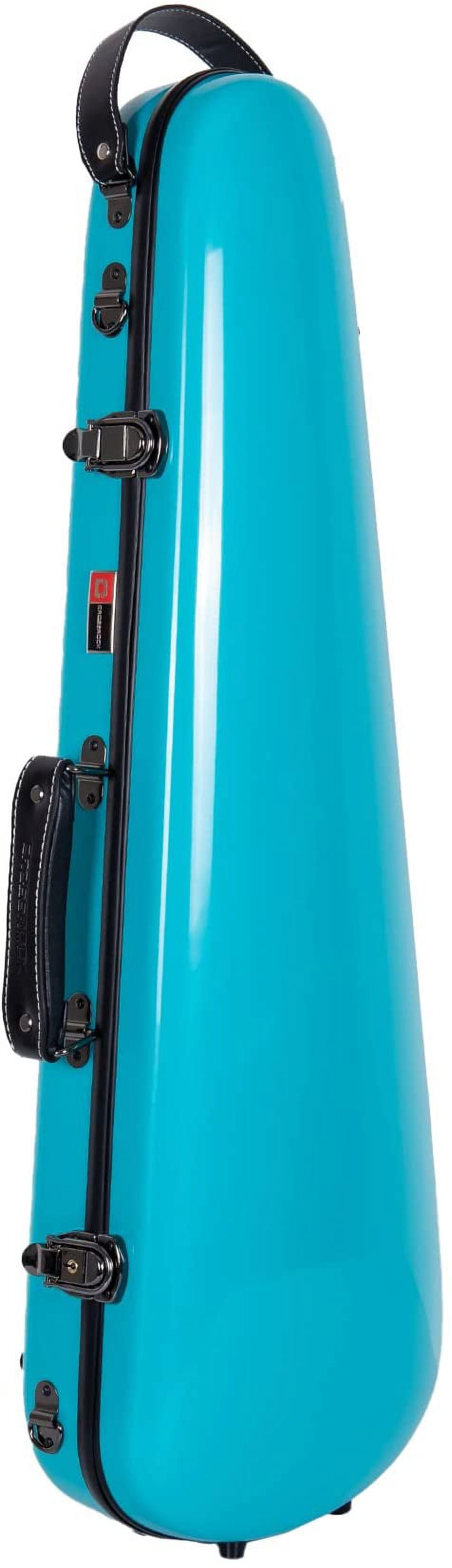 Crossrock 4/4 Size Violin Fiberglass Case with High Quality Velvet Lining