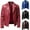 Red, variant on BinBiL Leather Jackets for Men Solid Color Zip PU Leather Jacket Short Lapel Motorcycle Leather Motorcycle Lapel Black 6(XL)