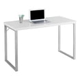 thumbnail image 1 of Atlin Designs Contemporary Wood Office Laptop/Computer Desk in White, 1 of 2