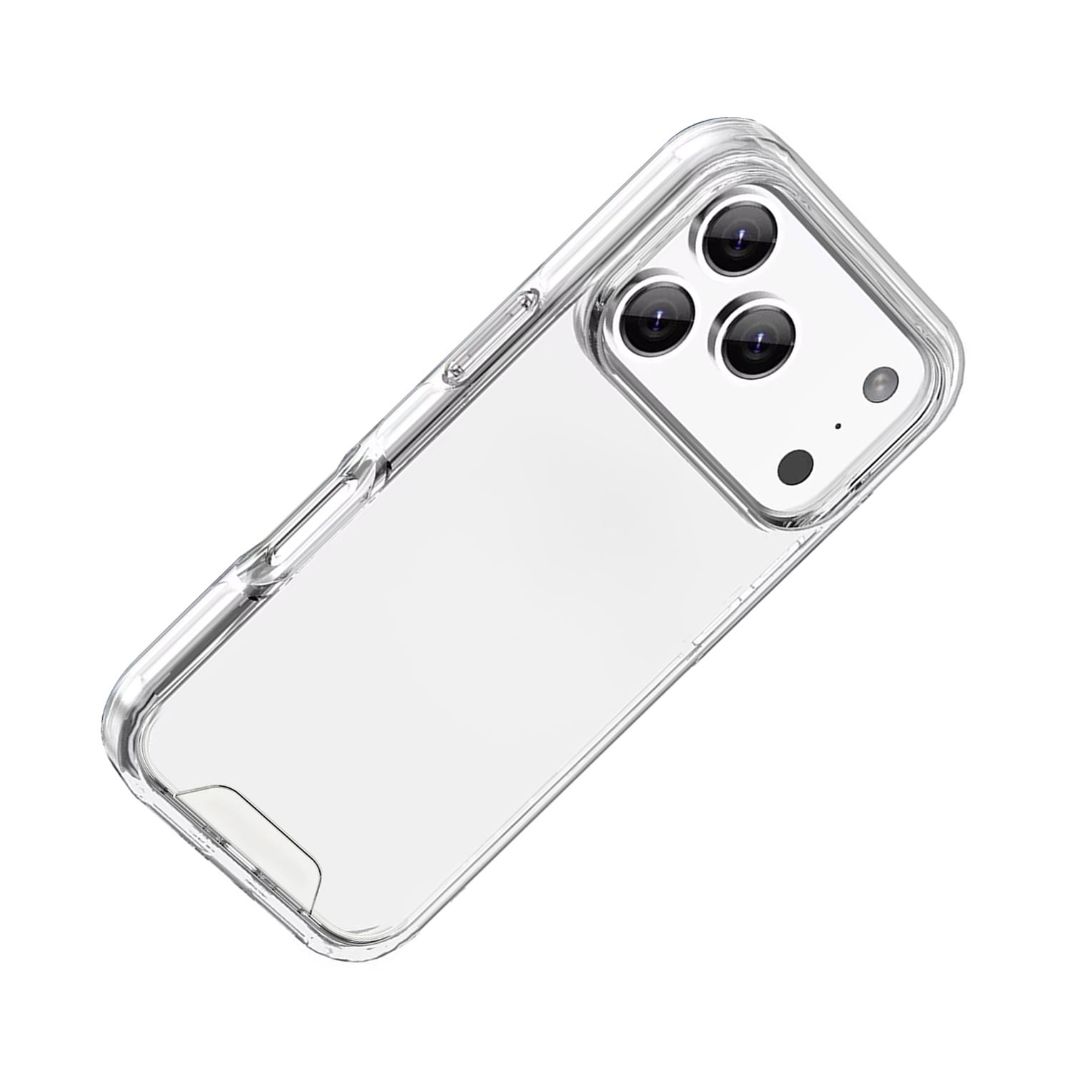 Hard Clear Case with Metal Button - CLEAR for iPhone 17 Pro Max