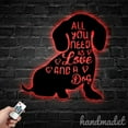 thumbnail image 5 of Handmadetneonsign All You Need Is Love And A Dog Metal Wall Art Light, Dachshund Metal Sign Wall Decor, Pet Lover Metal Decor, 5 of 5