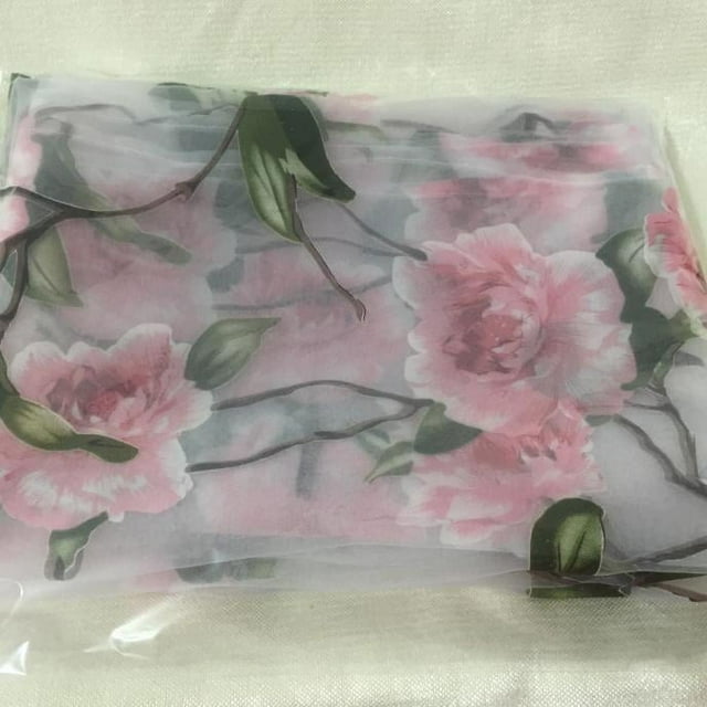 Curtain Window Sheer Cover Peony Screens PK Balcony Home for Doors and Windows Practical Privacy Enhancing Drapery