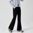 thumbnail image 2 of Children's Solid Color Outdoor Multifunctional Hygiene Pants Flared Pants Slacks Are Fashionable, 2 of 8