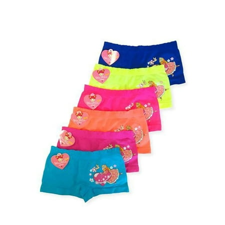 Iheyi 6 pcs Kid Teen Girl Bikini Boyshorts Seamless Panty S/M/L (Small  GPS025)
