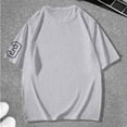 thumbnail image 6 of Razzly Size Small Mens Tops Loose Fit T Shirts for Men T Shirt Folder Board Pack of Mens T Shirts Night Shirts for Men Sleepwear Mens Big And Tall Tee Shirts Medium Shirts for Men Men(Light Gray,S), 6 of 7