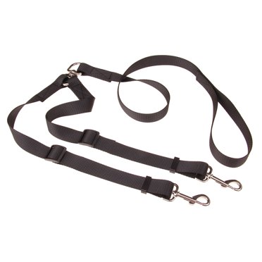 Amdohai Corde de traction pour Chien section d'Épaississement en nylon Uni une pour Deux Doubles Tractions de Tête