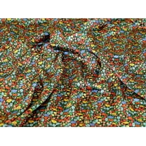 Liberty London Poppy Park Belgravia Silk Satin Fabric Multicoloured - per yard