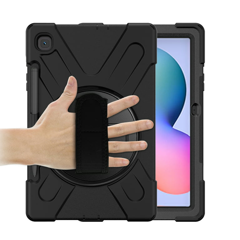 Wafel Bewust worden wrijving KIQ Shield Series Galaxy S6 Lite Case , Heavy Duty Tablet Shockproof Rugged  Cover W/Stand Shoulder Strap for Samsung Galaxy Tab S6 Lite Case 10.4-inch  2022/2020 P610/P613/P615/P619 [Black] - Walmart.com