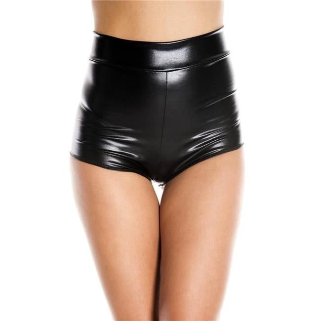 black high waisted booty shorts