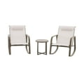 thumbnail image 2 of Mainstays Dashwood 3-Piece Steel Outdoor Rocker Chat Set, Cream, 2 of 11