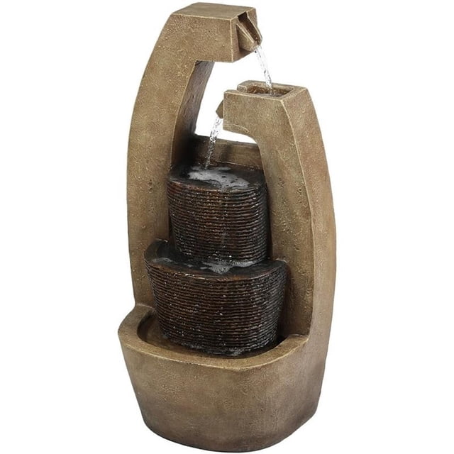 Jeco Fontaine Cascade de 32 Pouces avec Lumière DEL