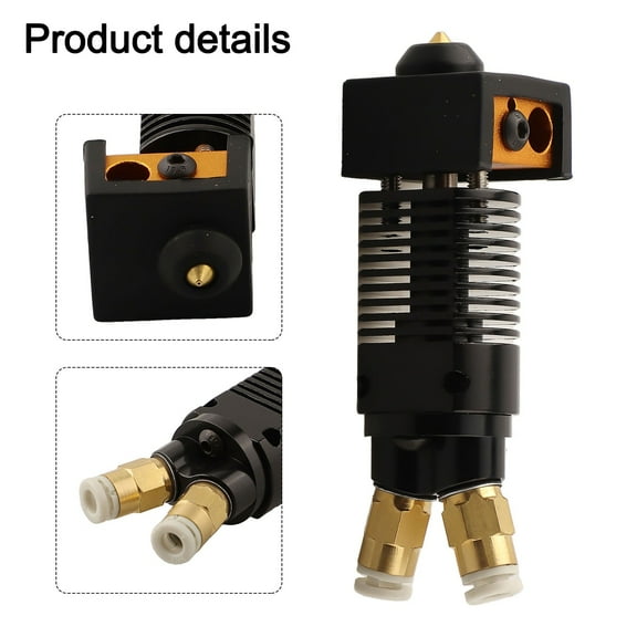 Dual Color Print Extrusion Head 1.75Mm Out for 3D Printer,For Ender 3,For Cr10