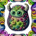 thumbnail image 2 of Fearsome Frenzy- Canvas Wall Art, 2 of 7