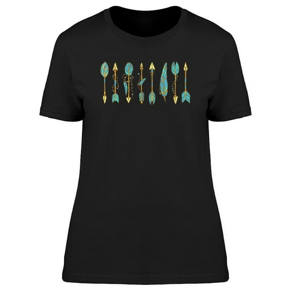 Doodle Bow Arrow T-Shirt Women -Image by Shutterstock, Female 3X-Large