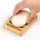thumbnail image 3 of Paquete de 3 jaboneras de madera de bambú, con soporte para jabón de barra autodrenante, jabonera para ducha, protector de jabón natural para baño, bandeja de jabón de cocina, 3 of 4
