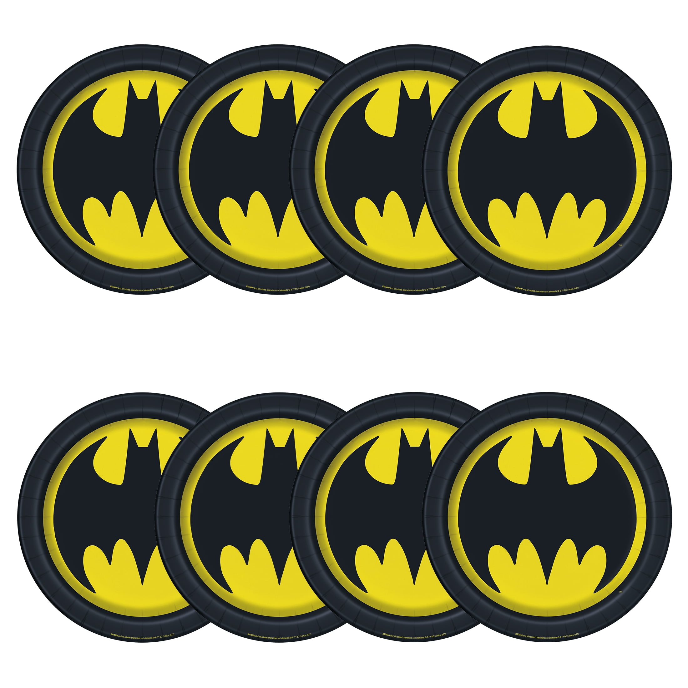 (6 pack) Batman Birthday Paper Dinner Plates, 9in, 8ct