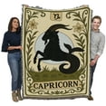 thumbnail image 2 of Pure Country Weavers Capricorn Botanical Blanket Tapestry Throw Woven from Cotton - Made in The USA (72x54), 2 of 8