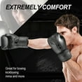 thumbnail image 4 of Ruiboury Gants de Boxe Noirs à Protection Fiable Séances d'Entraînement Gants de Boxe d'Entraînement à la Mode 12oz-Black, 4 of 6