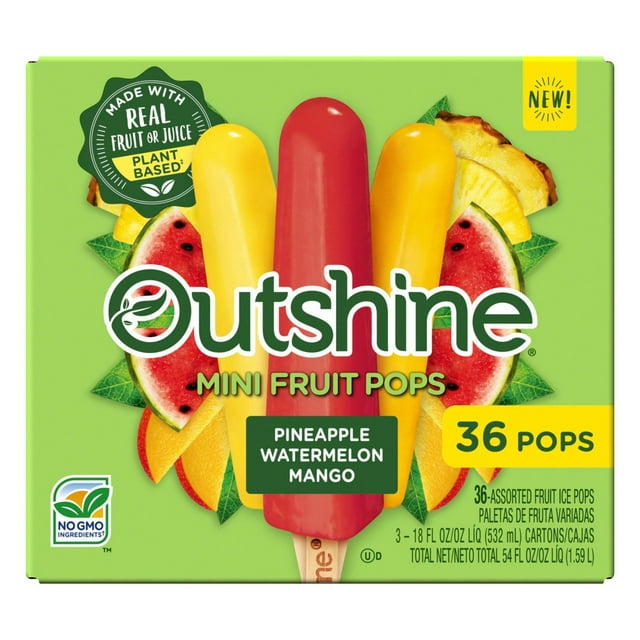 Outshine Fruit Pops, Variety Pack, Frozen, 36 ct.