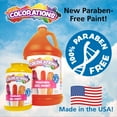 thumbnail image 3 of Colorations Paraben-Free Washable Gel Paint, Orange- Gallon, 3 of 3