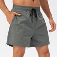 thumbnail image 2 of Yuyuzo Shorts de Course pour Hommes Gym Entraînement Shorts Athlétiques Ajustés Exercice Randonnée avec Poche, 2 of 5