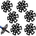 thumbnail image 1 of Embouts de Bâton de Marche, Panier de Ski Amovible en Boue, Panier Flocon de Neige pour Bâton de Randonnée, Accessoire de Remplacement de Panier de Ski Amovible pour Bâtons de Randonnée (6 Pcs), 1 of 6