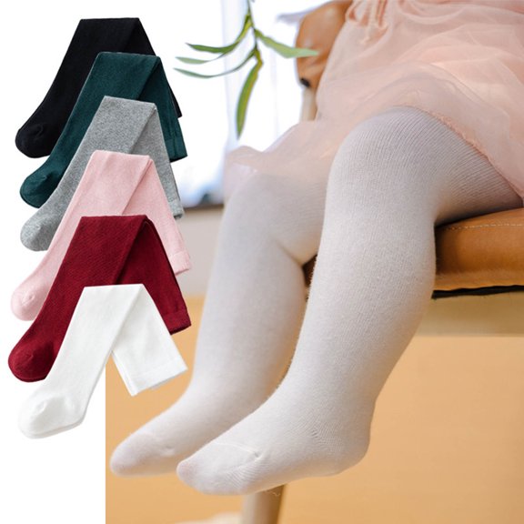 Baby Girl Pants Baby Girls Soft Organic Leggings Warm Stretchy Tights Black 9-18 Months