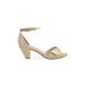 thumbnail image 2 of Sandalia Color Oro Ajuste Al Tobillo Altura 6Cm Mundo Terra 030436, 2 of 3
