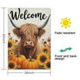 thumbnail image 5 of Fall Highland Cow with Pumpkins and Sunflowers Fall Garden Flags 28"x40” Double Side,Small Yard Flags for Outside,Outdoor Fall Decor,Autumn Funny Garden Flag Yard Decoration, 5 of 5
